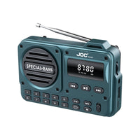 LED Display Portable Digital Radio Telescopic Antenna Bluetooth Radio Speaker Numeric Keypad Broadcast Receiver