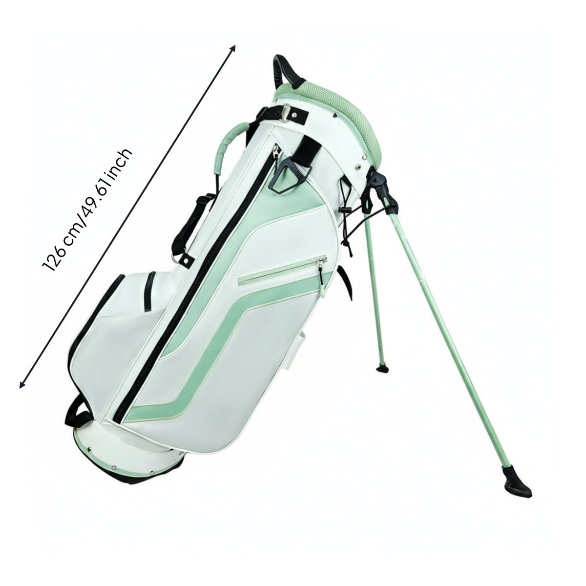 Club Dividers Lightweight Golf Stand Bag Side Accessory Pocket Portable Golf Stand Bag Padded Handle