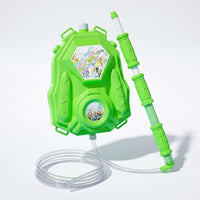 Water Blaster Backpack, Large Capacity 8L Water for Kids, Continuous Flow Reciprocating Watergun Polymer Summer Toy for Garden Play
