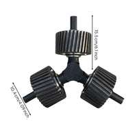 One-Piece Pellet Machine Press Wheel Assembly Replacement Press Wheel with Integrated Shaft Heavy-Duty Hardware for Farmers