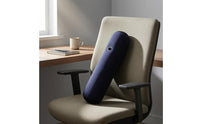 Flocked Inflatable Pillow Valve Inflatable Back Support Pillow Portable Travel Back Cushion Ergonomic Shape