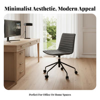 Adjustable Height Ergonomic Mesh pivoting Chair Rolling Casters Computer Seat Lumbar supportrest Office Furniture for distance Workers, Students, Study Room, Bedroom