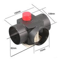 75 Mm Heater Duct Control Unit 5 Position Parking Heater Control Unit Heat Resistant 3 Way Elbow Adapter for Winter Driving