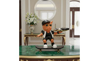 French Canine Statue Tray Multi-Functional Canine Butler Statue Resin Dog Key Holder Easy to Clean Butler Dog Key Holder
