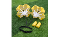 Double Canopy Resistance Parachutes Running Parachutes with Adjustable Belt Heavy-Duty for Athletes, Sprint Exercises
