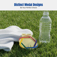 Neck Hanging Medal, Universal Alloy Sports Award, Endurance Metal Honor Medal, Silver Bronze Commemorative Plaque, Random Design