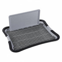 Non-Slip Grid Mesh Dog Toilet Tray Removable Grate Dog Potty Box with Wall Easy to Clean Mesh Training Toilet Anti-Splash