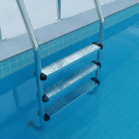 Anti-Slip Pool Ladder Step with End Caps Heavy-Duty Pool Ladder Step Replacement Long-Lasting Step Board Sturdy