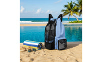 Lightweight Swim Bag with Wet Pocket Adjustable Straps Wet Pocket Backpack Sturdy Beach Sackpack for Swimming