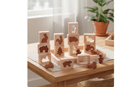 Wooden Shape Matching Puzzle Early Learning Animal Block Puzzle Set Cognitive Development Educational Toy for Young Children, Preschoolers