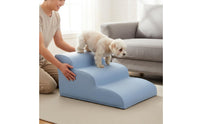 Waterproof Leather Pet Steps Easy to Clean Non-Slip Dog Stairs Soft Pet Steps Sturdy Bearing Gentle Slope for Small Dogs