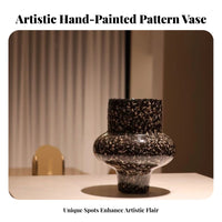 Home Decor Hand-Painted Vase Sculptural for Floral Arrangements
