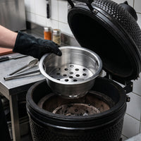 Stainless Steel Charcoal Grill Basin for BBQ Restaurants - Various Sizes
