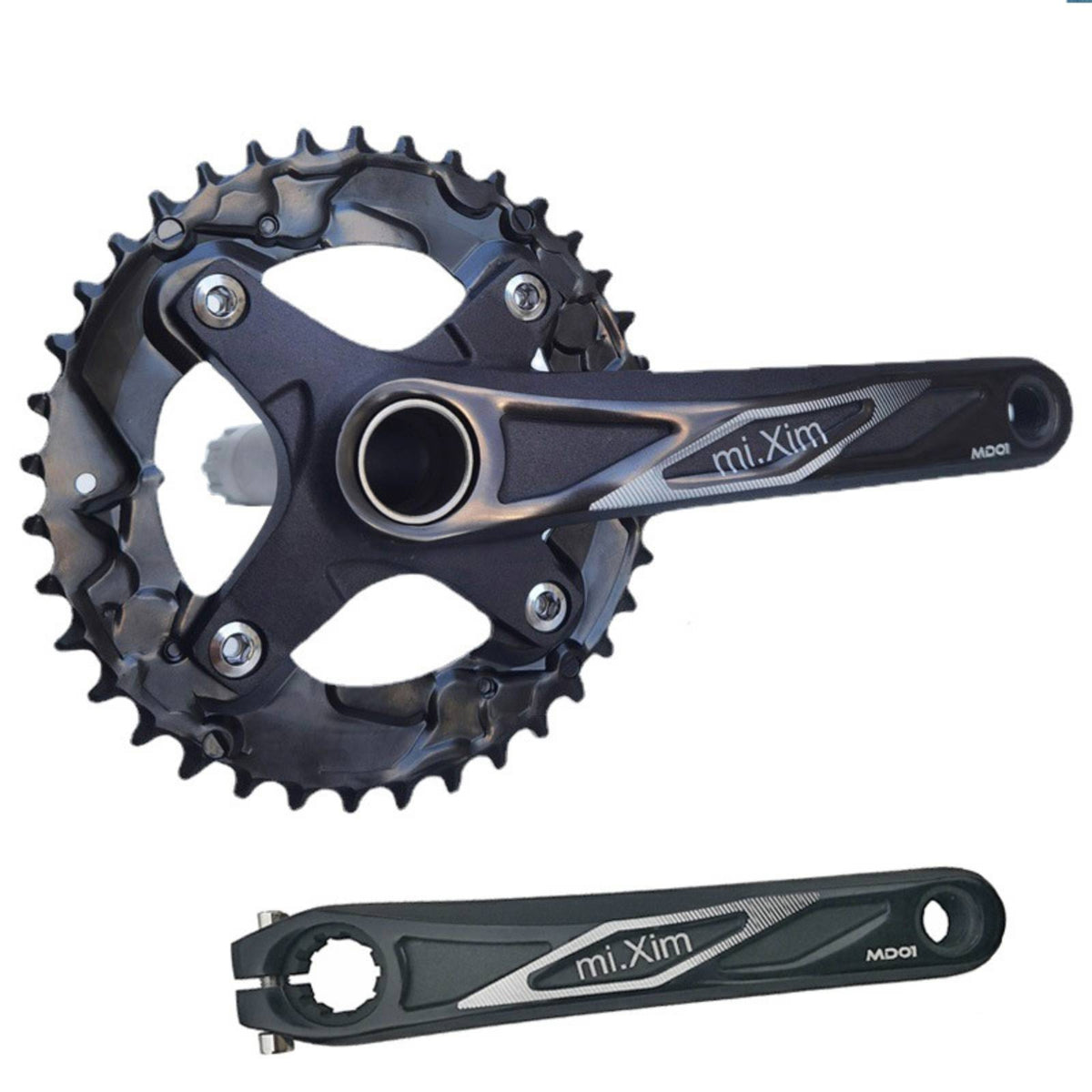 Single Chainring Crankset Aluminum Alloy Crankset with 38T Chainring 170mm Crank Set for Mountain Bikers