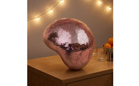 Handmade Mosaic Mirror Ornament Reflective Disco Ball Ornament Foam Base Mirrored Dome Decor