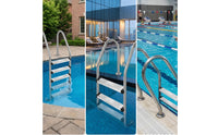 Replacement Pool Ladder Step Brushed Metal Ladder Step with End Mounts Universal Fit Pool Stair Step Long-Lasting for Maintenance Professionals