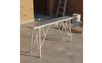 High Load Capacity Adjustable Height Sawhorse Quick Setup Adjustable Sawhorse Portable Scaffolding Bench for Contractors, Painters, DIYers, Construction Site, Garage