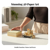 Creative Gift 3D Art Calendar Desktop Decoration Tear-Away Paper Sculpture Unique Design for Students, Adults, Study Room, Bedroom