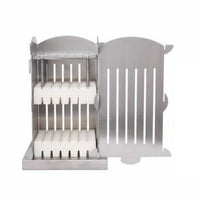 Quick Kebab Making Tool Fast Skewering Stainless Steel Skewer Box Easy to Clean Multi Skewer Threading Machine for Outdoor, Commercial Kitchen