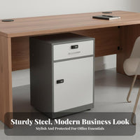 Lockable Locking Under-Desk Pedestal High Strength Office Furniture Compact Storage Cabinet Multipurpose for Home Users, Teachers, Students, Study Room, School, Classroom, Bedroom