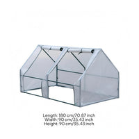 Mini Greenhouse Roll-up Top Mesh Greenhouse Front Openings