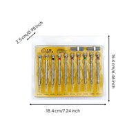 10 Pieces Watch Repair Screwdriver Set Stainless Steel Watchmaker Screwdriver Set Rust Resistant Eyeglass Repair Tool Kit for Watchmakers, Hobbyists