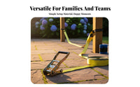 Core Strength Training Slackline Kit Includes Tree Protectors Ratchet Slackline Set Outdoor Balance Strapping for Beginners, Adults, Families, Backyard, Park, Camping