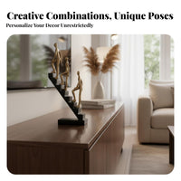 Resin Character Sculpture Modern Luxury Thinking Person on Steps Sculpture Hand-Polished Step Ascender Character Ornament for Professionals, Bookshelf