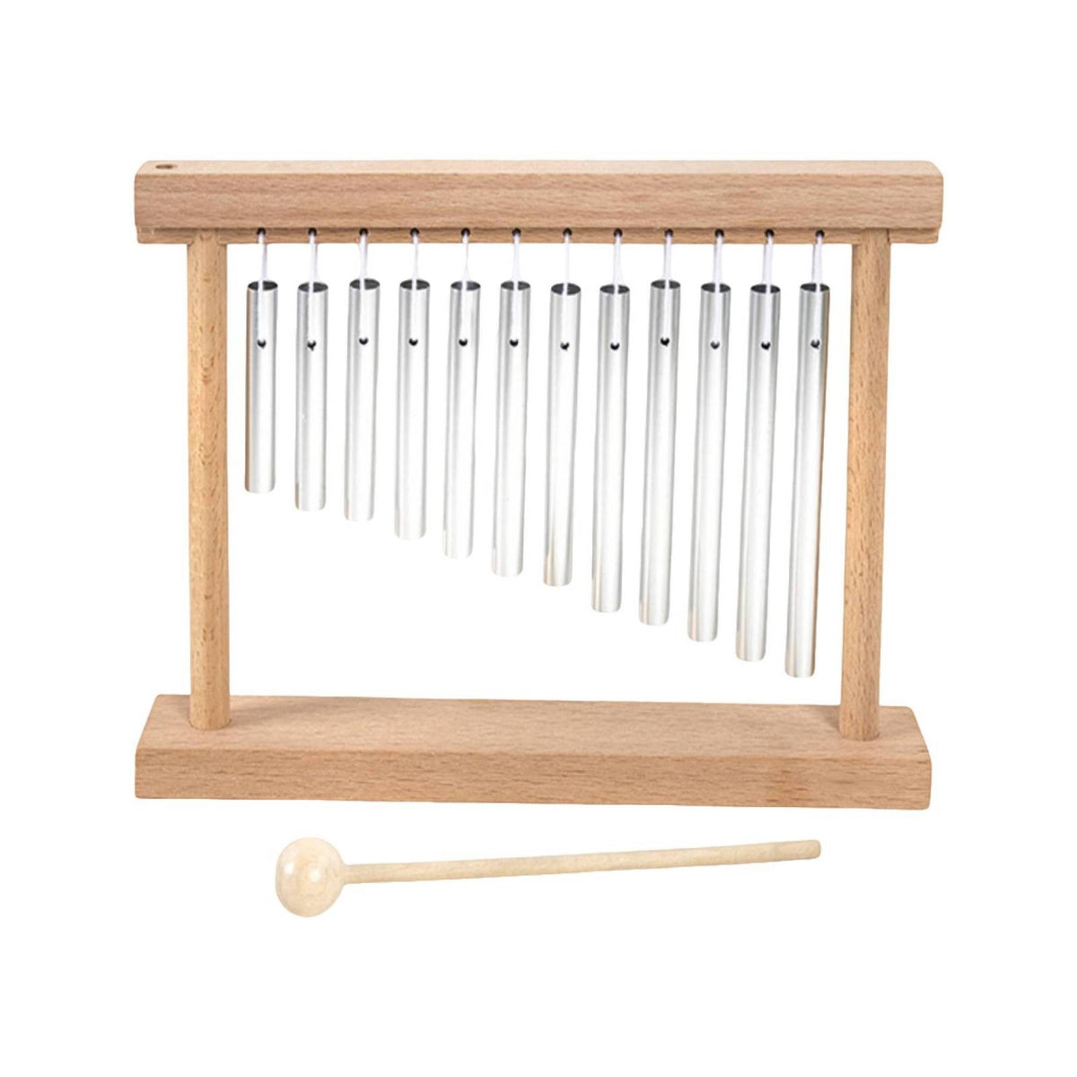 Chime Toy with Mallet Wooden Instrument Musical for Music Wellness