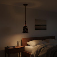 Retro Textile Pendant Light Braided Cable Vintage Rope Pendant Light Warm House Lighting for Bar Counter, Bedroom