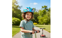 7 Pieces Multi-Sport 7 Piece Young Safety Gear Lightweight Design Helmet Knee Elbow Wrist Guards Long-Lasting Kids Helmet and Pads Set Shock Absorbing for Scootering