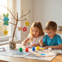 Easter Wooden Ornaments for DIY Party & Holiday Decor