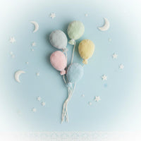 Newborn Photo Prop Set Lightweight Felt Balloon Set Childlike Fun for Babies