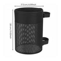 Easy Reach Mesh Ball Bag Lightweight Round Mesh Bag Portable Hanging Ball Net Tear-Resistant for Court, Fence, Training