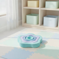 4 Pieces Indoor Balance Stepping Stones Non-Slip Stepping Stones with Textured Surface Grippy Toy Lightweight for Classroom