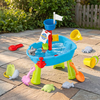 Pirate Ship Sand and Water Table Playset Sensory Pirate Ship Water Table Interactive for Young Children, Kids, Outdoor, Backyard, Sandbox