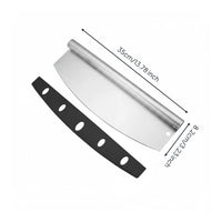 Multifunctional Stainless Steel Pizza Cutter Long-Lasting Baking Tool Ergonomic Handle for Commercial