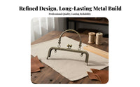 DIY Craft Accessory Metal Kiss Lock Frame Long-Lasting Material Embossed Coin Purse Frame Easy to Install for Sewists, Crafters, Sewing