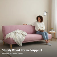 Folding Sleeper Sofa Multi-Functional Folding Wooden Frame Sleeper Space-Saving reconfigureable Couch for Apartment Dwellers, Guests, Bedroom, Home Office