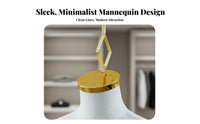Sturdy Wooden Base Child Mannequin Torso Lightweight Kids Mannequin Torso Pinnable Kids Dress Form Stand Easy To Assemble for Photographers, Online Sellers, Fashion Designers, Window Display, Photography Studio, Trade Display, Craft Fair
