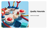 Pull String Toy Complimentary Crab Shaped Travel Toy Multiple Ways to Play for Babies 6-12 Months, Toddlers, Stroller, Crib, Car Seat