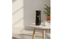 Travel Plunger Brewer Stainless Steel Coffee Maker with Locking Lid Compact Coffee Pot for Commuters, Students, Commute