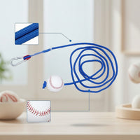 Solo Baseball Training Rope Convenient Tethered Baseball Coach Compact Rope Batting Coach Lightweight for Backyard