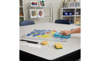 Reusable Gel Printing Plate Transparent Monoprinting Gel Plate Clear Easy to Use for Classroom