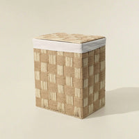 Paper Rope Basket with Liner Natural Organizer Wicker for Bedroom