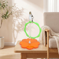 Upright Portable Yarn Holder with Hand Loop Compact Yarn Holder with Flower Base Handsunrestricted Craft Organizer Standing for Crocheters, Knitters, Crafters, Knitting, Crocheting, Traveling