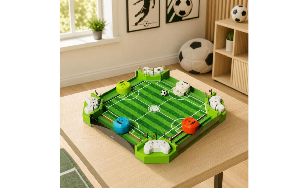 Tabletop Football Game Interactive Foosball Table with Balls Multiplayer Toy for Families