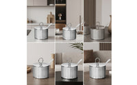 Seasoning Jar with Spoon Elegant Seasoning Cellar with Spoon Seasoning Pot with Lid Rust-Resistant Seasoning Cellar with Lid