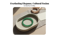 Green Aventurine Bracelet Gender-Neutral Design Green Stone Bead Bracelet Simple