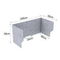 Sound Absorbing Desktop Privacy Board Sneeze Guard Office Desk Privacy Panel No Installation Required Acoustic Desk Screen Easy Setup for Students, Telecommuting Workers, Classrooms, Accessible-Plan Offices, Libraries